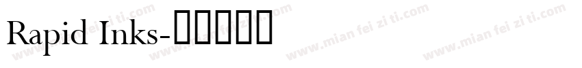 Rapid Inks字体转换